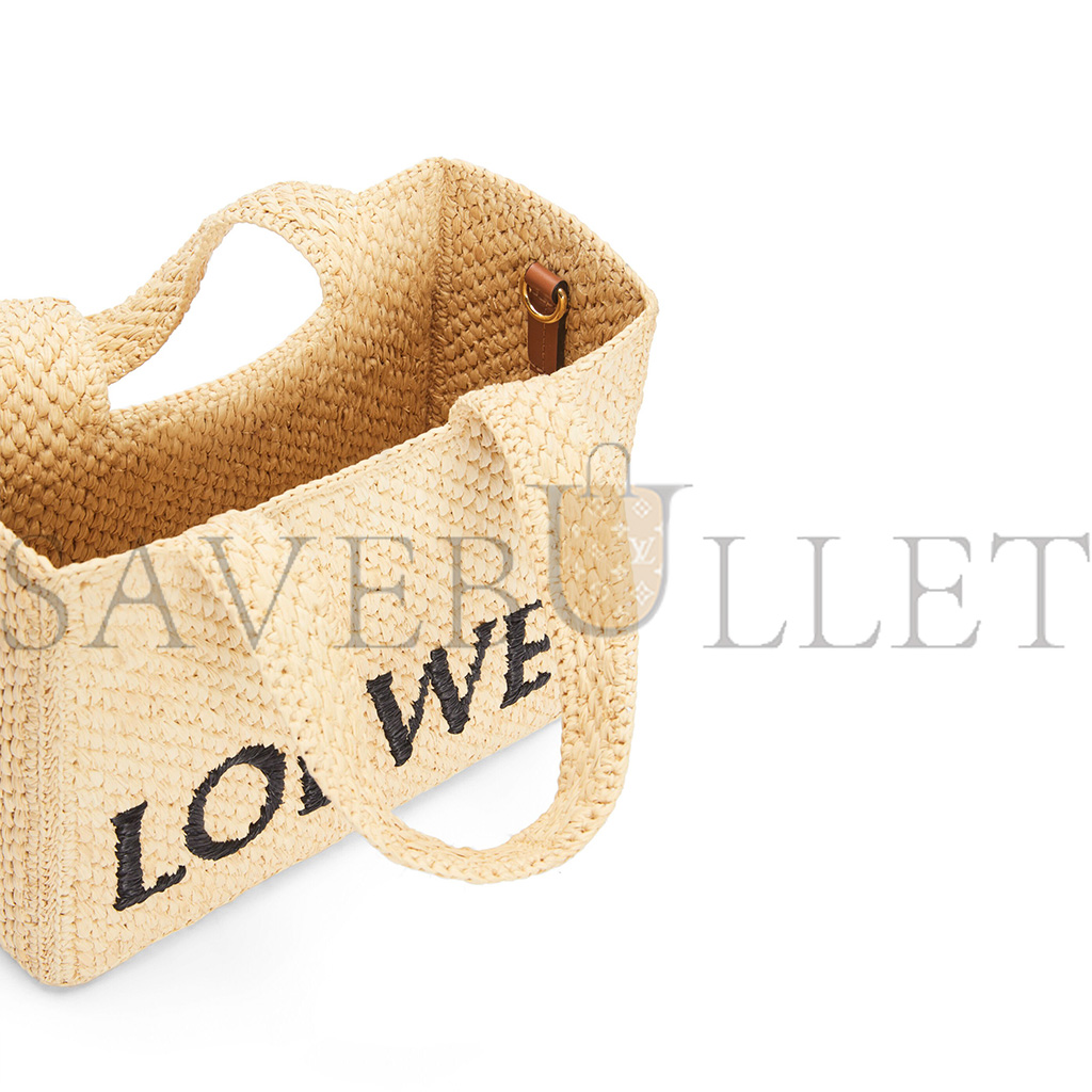LOEWE SMALL FONT TOTE IN RAFFIA A685B59X03 (24*19.5*11cm) LOEWE SMALL FONT TOTE IN RAFFIA A685B59X03 (24*19.5*11cm)